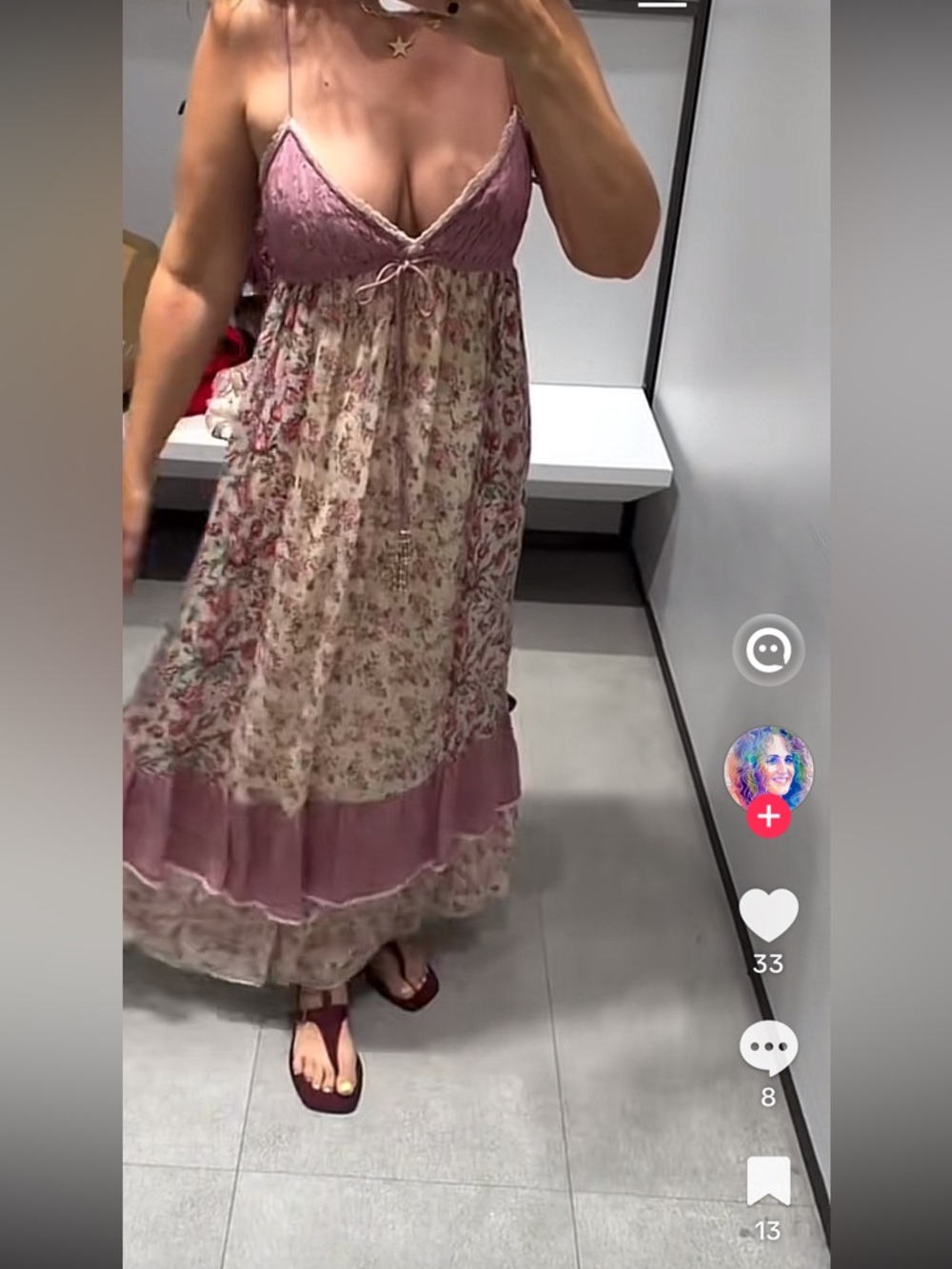 ZARA PATCHWORK FLORAL DRESS - Picture 6 of 13